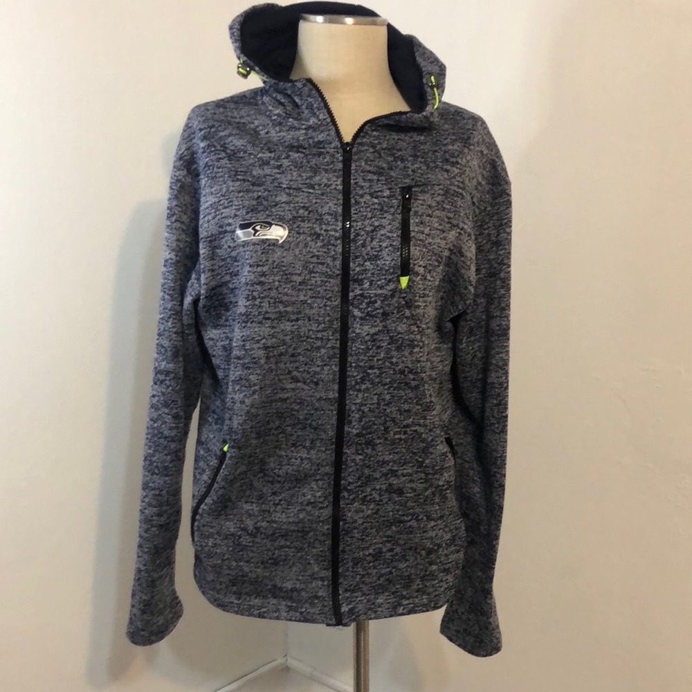 Seattle Seahawks zip up jacket. Size large.